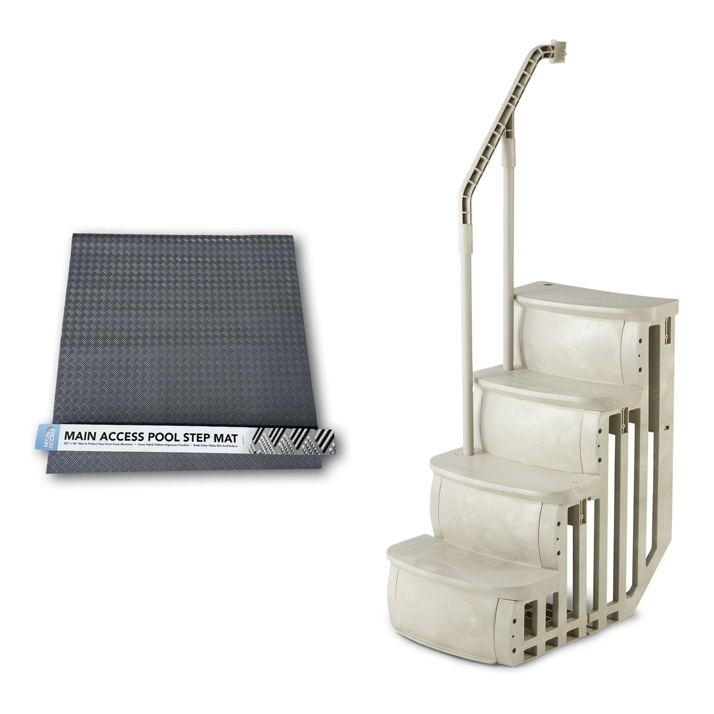 Main Access Large Step Ladder Guard Mat with Smart Step Swimming Pool Entrance