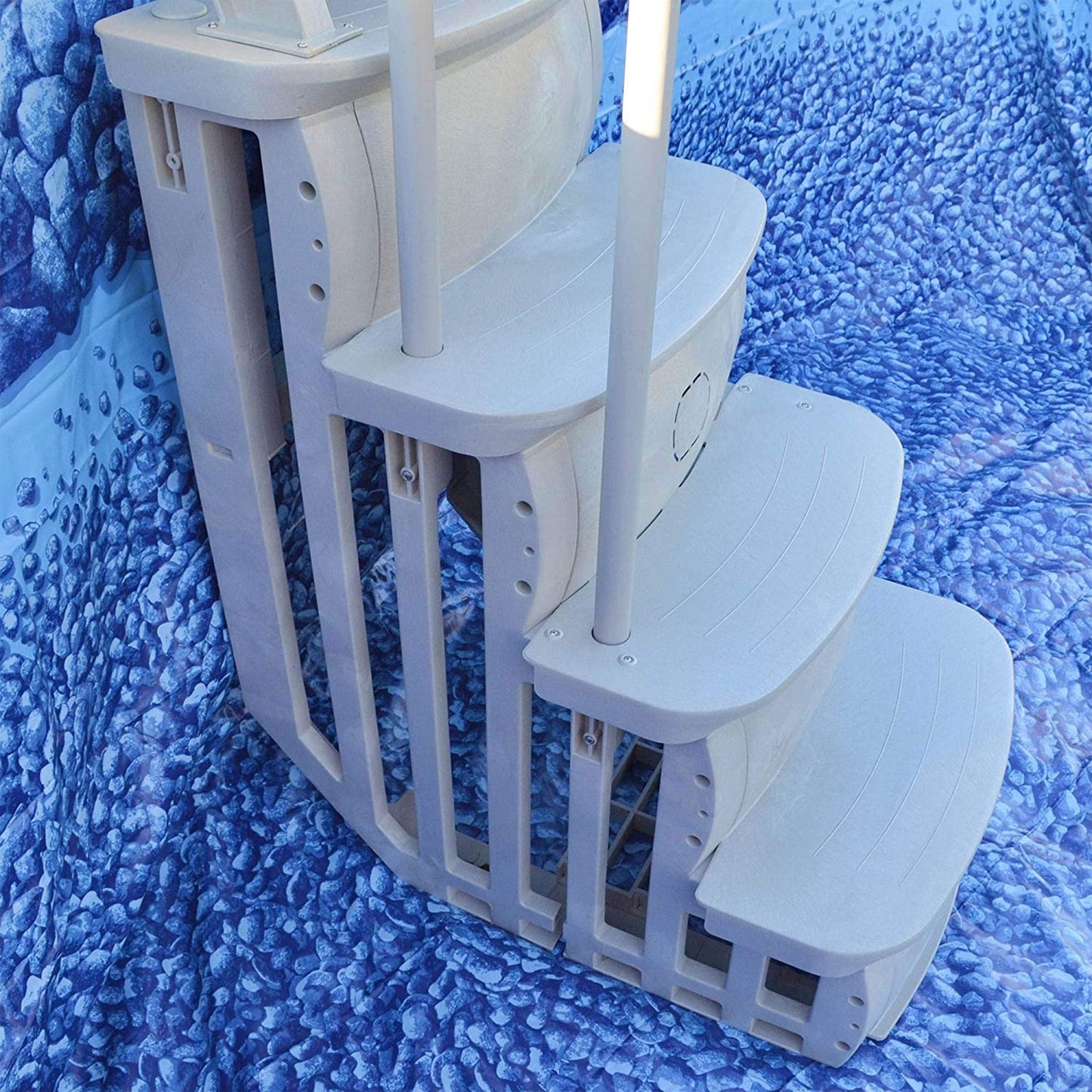 Main Access Large Pool Step Ladder Guard Mat, Gray + Main Access Pool Entrance