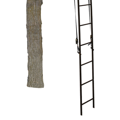 Muddy Stronghold 2.5 Deer Hunting 18 Foot Ladderstand Tree Stand w/Hercules Grip