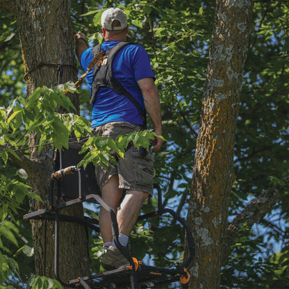 Muddy The Stronghold 1.5 Deer Hunting Ladderstand, 1 Person Climbing Tree Stand