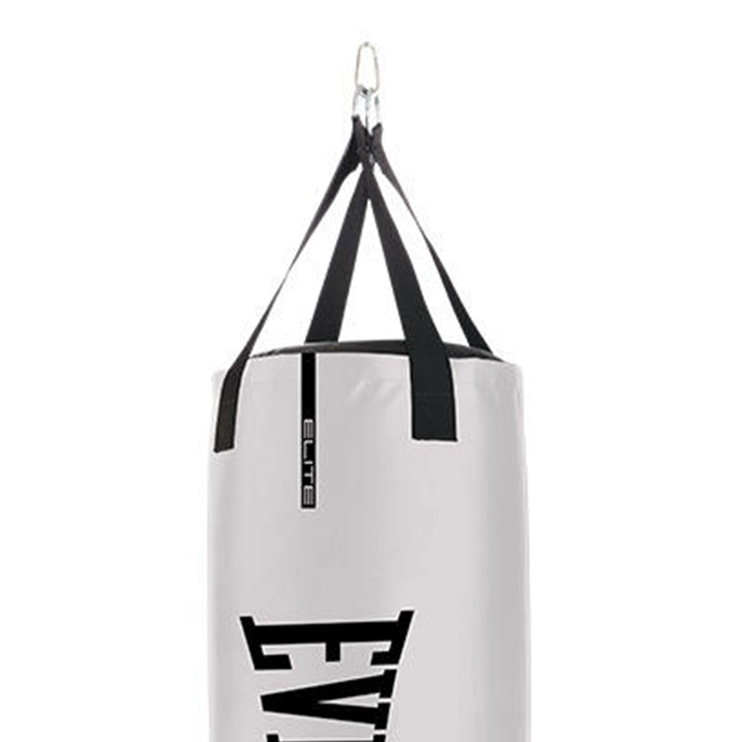 Everlast Elite Nevatear 70 Pound Heavy Bag with Hanging Strap and D Rings, White