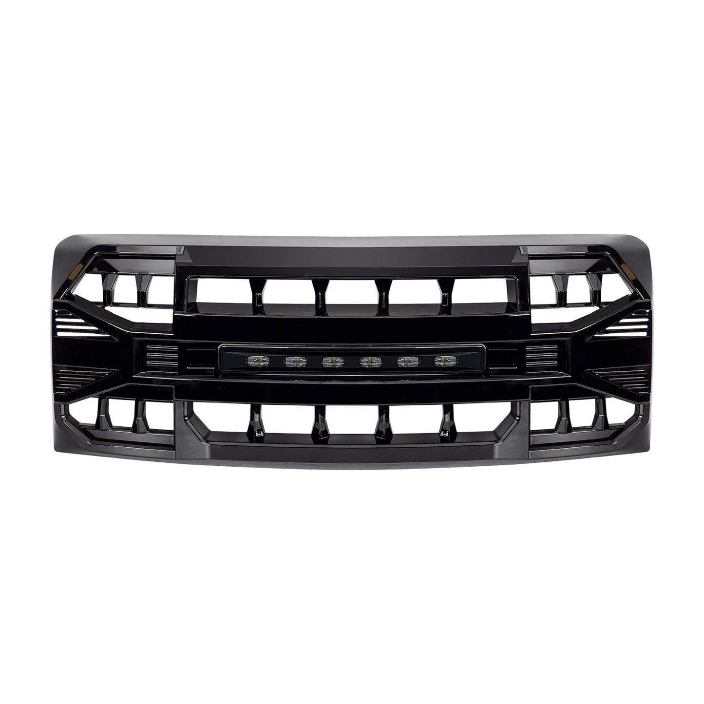 AMERICAN MODIFIED Armor Grille Compatible with 2009-2014 Ford F150, Glossy Black