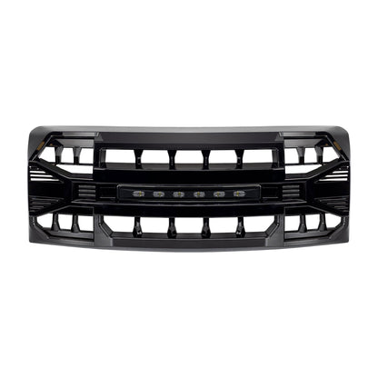 AMERICAN MODIFIED Armor Grille Compatible with 2009-2014 Ford F150, Glossy Black