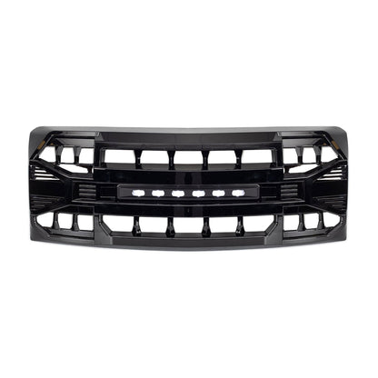 AMERICAN MODIFIED Armor Grille Compatible with 2009-2014 Ford F150, Glossy Black