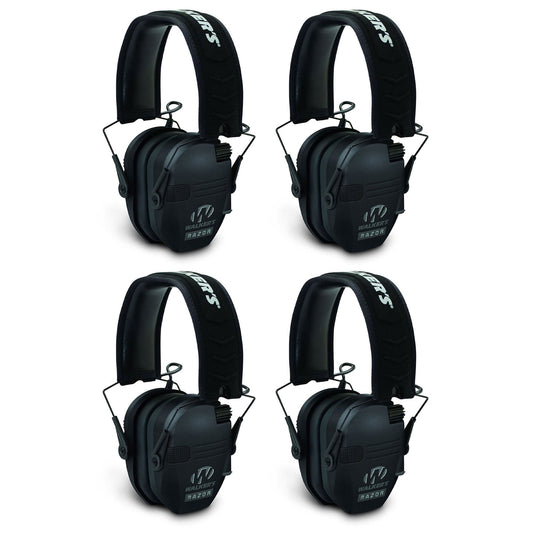Walker's Razor Shooter Electronic Folding Hearing Protection Earmuffs (4 Pack)