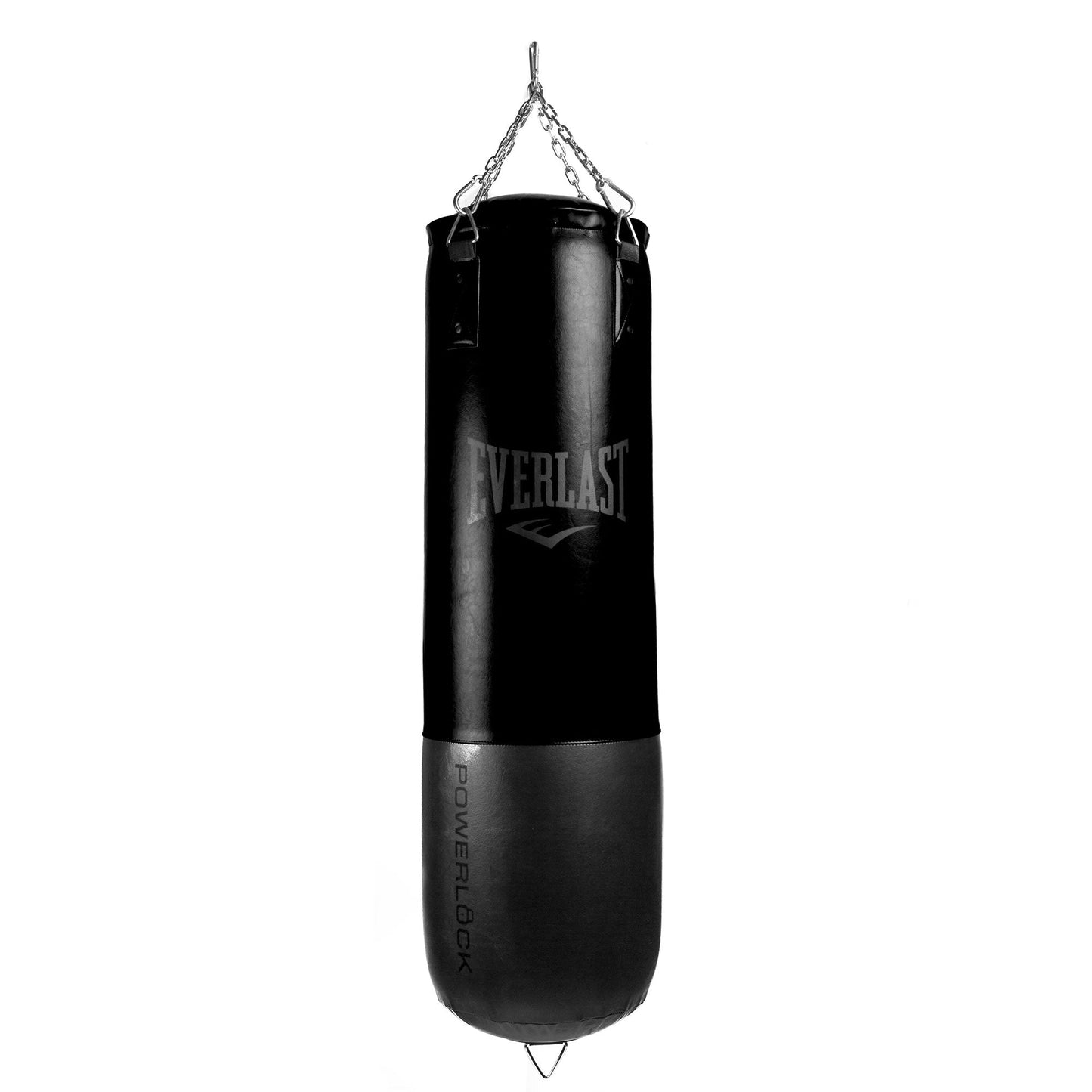 Everlast Powerlock Heavy Bag w/ Double Reinforced D Ring and Nylon Strap, Black