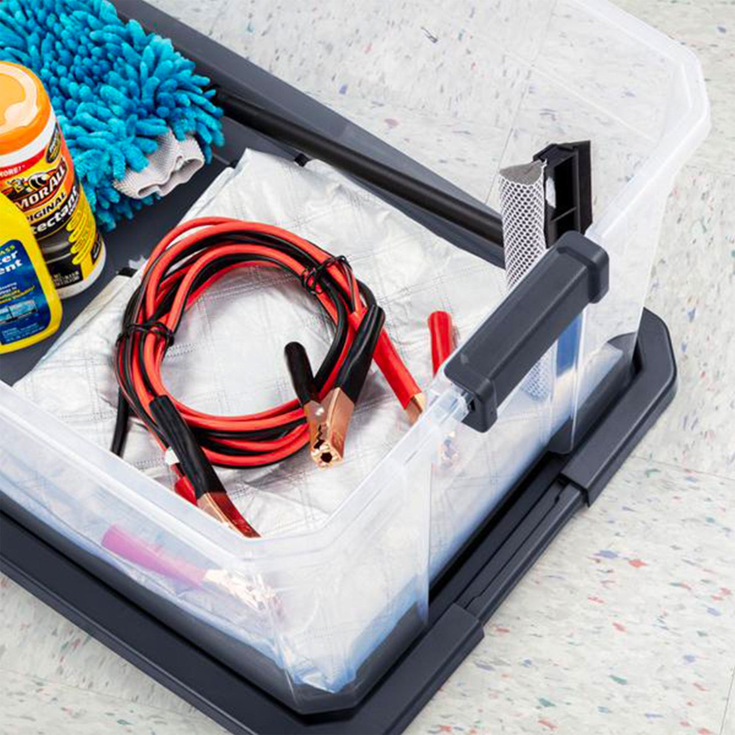 Sterilite 116 Qt Heavy Duty Box Stackable Storage Bin with Latching Lid (8 Pack)