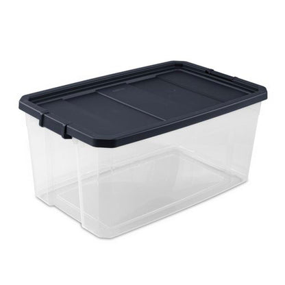 Sterilite 116 Qt Heavy Duty Box Stackable Storage Bin w/ Latching Lid (16 Pack)