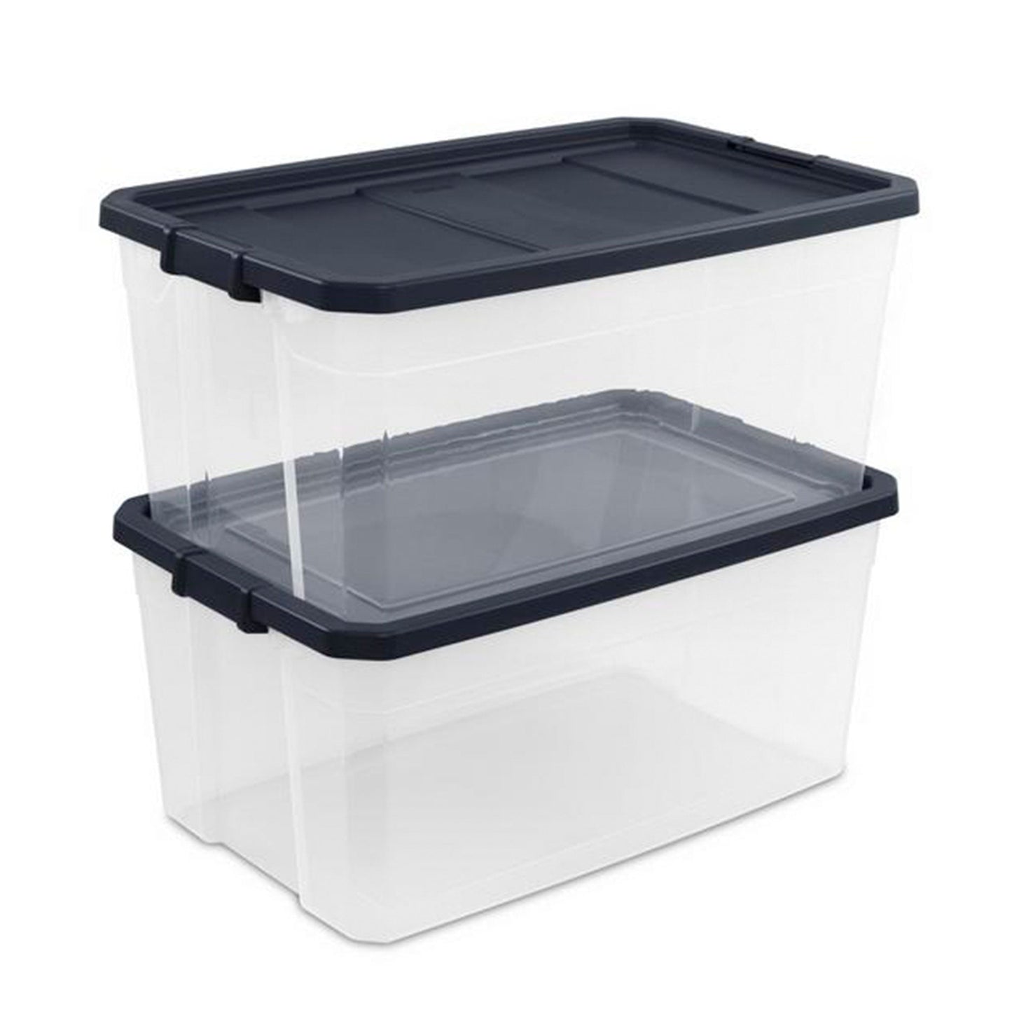 Sterilite 116 Qt Heavy Duty Box Stackable Storage Bin w/ Latching Lid (16 Pack)