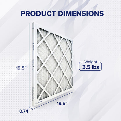 Trion MERV 11 Air Bear 20 x 20 x 1" High Efficiency Pleated HVAC Filter, 4 Pack