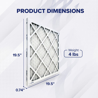 Trion MERV 11 Air Bear 20 x 20 x 1" High Efficiency Pleated HVAC Filter, 6 Pack