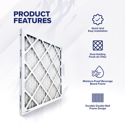 Trion MERV 11 Air Bear 20 x 20 x 1" High Efficiency Pleated HVAC Filter, 6 Pack