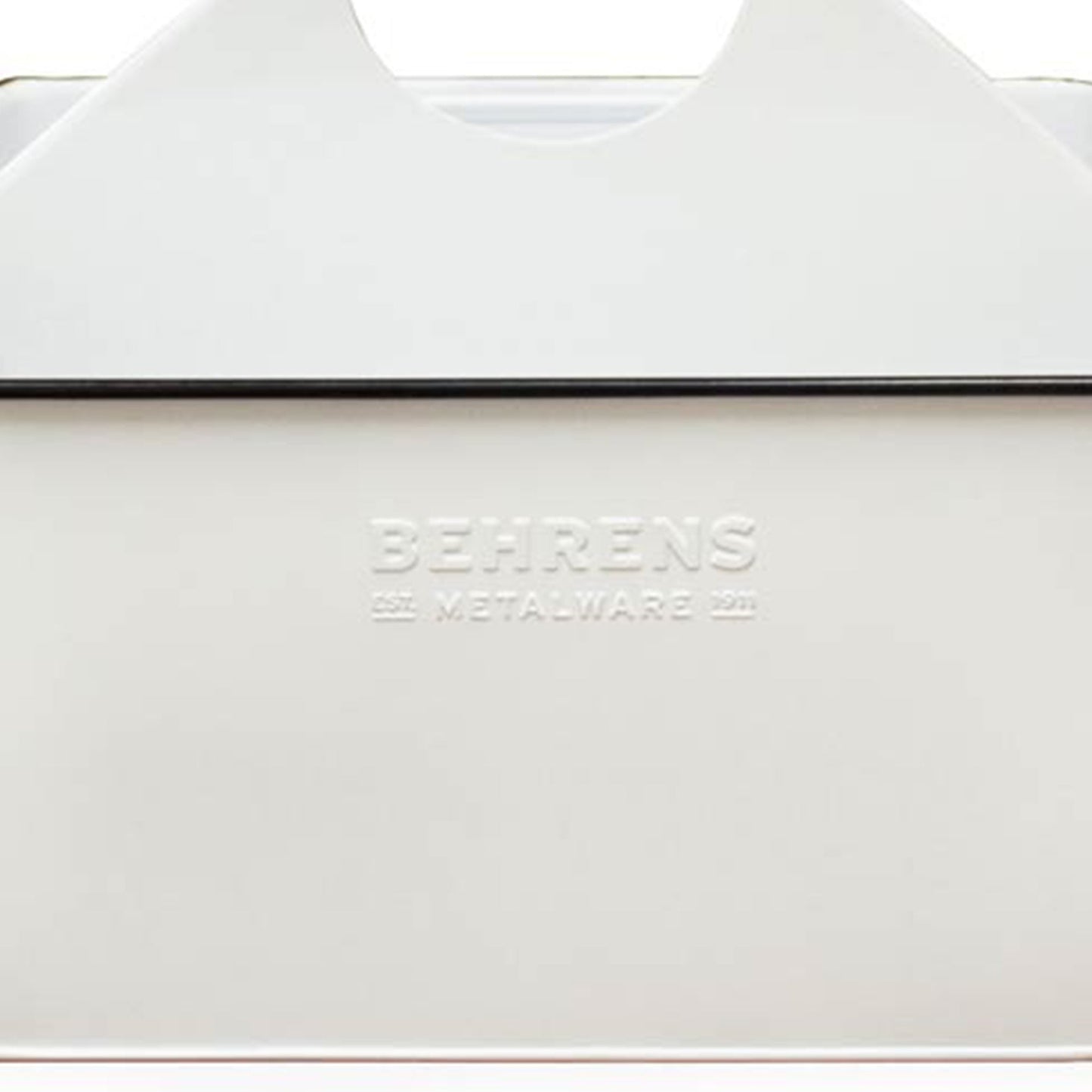 Behrens Versatile 11.5 Inch Rectangular Steel Partitioned Cleaning Caddy, White