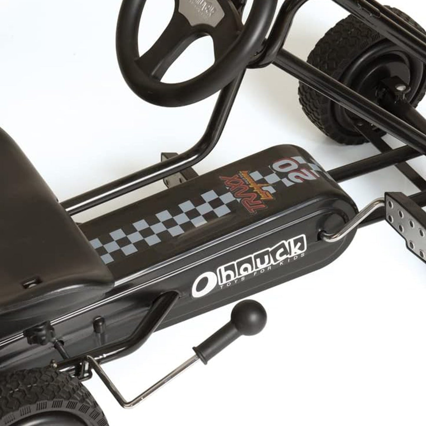 hauck Ergonomic Pedal Ride On Go Kart Toys for Boys and Girls Ages 4 to 8, Black