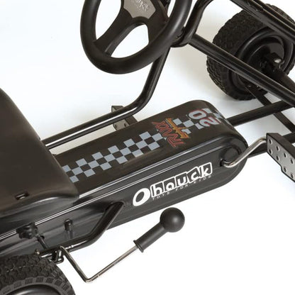 hauck Ergonomic Pedal Ride On Go Kart Toys for Boys and Girls Ages 4 to 8, Black