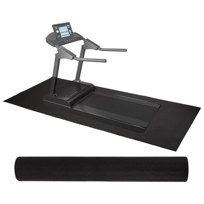 BalanceFrom High-Density Gym Equipment Mat, 1/4-Inch PVC Protective Floor Mat for Treadmills, Exercise Bikes, and Heavy Fitness Machines, 9' x 6'