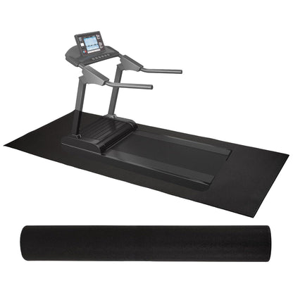 Fitvids High-Density Home Gym Equipment Mat, 1/4-Inch Nonslip PVC Floor Protector for Treadmills, Exercise Bikes, and Fitness Equipment, 6' x 12'