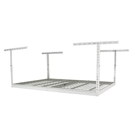 MonsterRax 4' x 6' Overhead Garage Storage Rack Holds Up to 500 Pounds, White