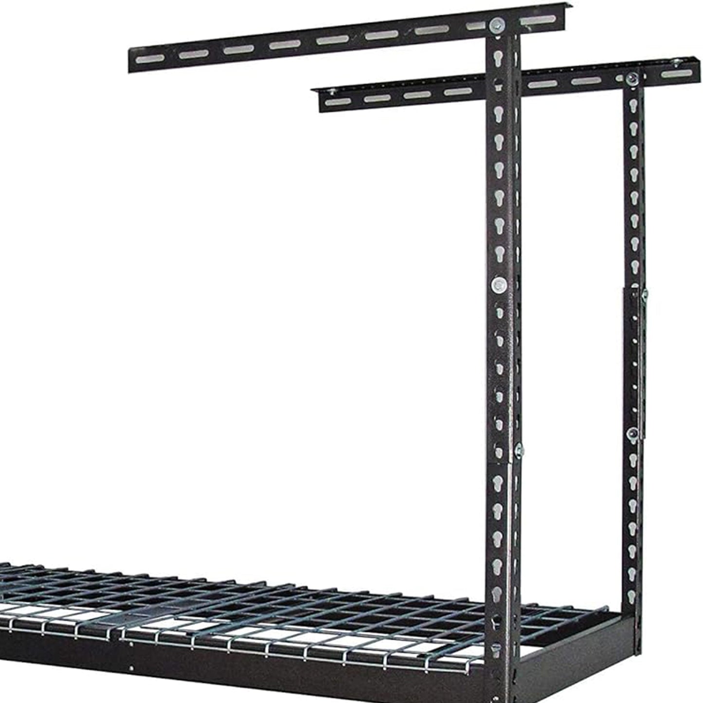 MonsterRax 2' x 8' Overhead Garage Storage Rack Holds Up to 350 Lbs, Hammertone