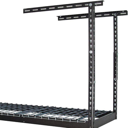 MonsterRax 2' x 8' Overhead Garage Storage Rack Holds Up to 350 Lbs, Hammertone