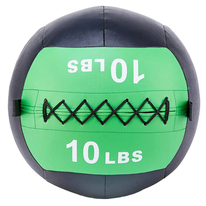 Signature Fitness Weighted Medicine Wall Ball Full Body Workout Equipment, 10 lb