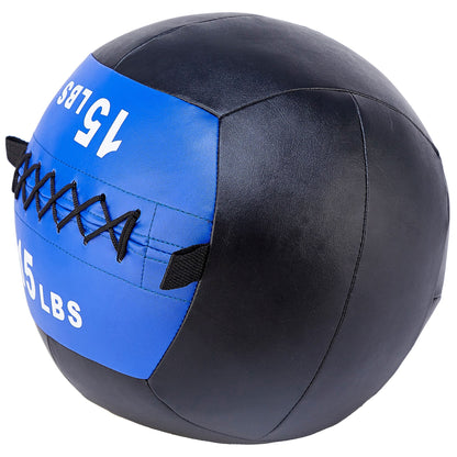 Signature Fitness Weighted Medicine Wall Ball Full Body Workout Equipment, 15 lb