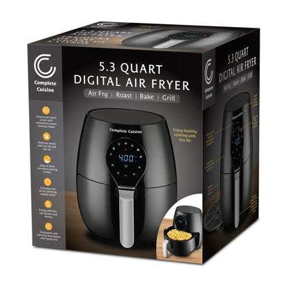 Complete Cuisine CC-5300-DG-AF 5.3-Quart Digital Air Fryer