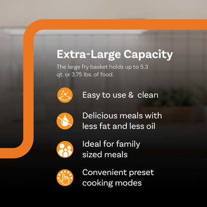 Complete Cuisine CC-5300-DG-AF 5.3-Quart Digital Air Fryer