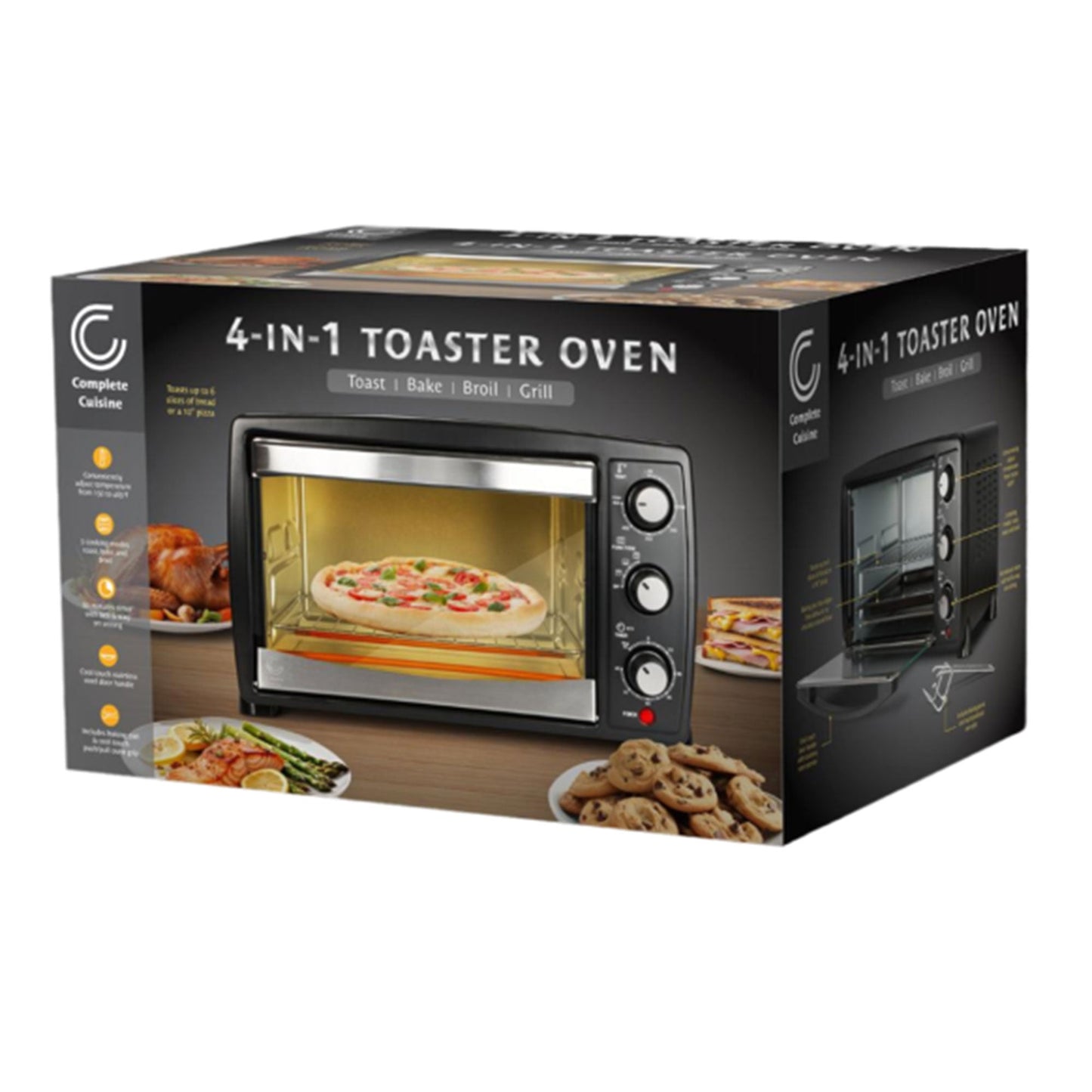 Complete Cuisine CC-TST6000 20-Liter Toaster Oven for Baking and Broiling