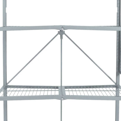 Origami R5 Foldable 4 Tier Storage Rack w/ Wheels, Pewter, Certified Refurbished