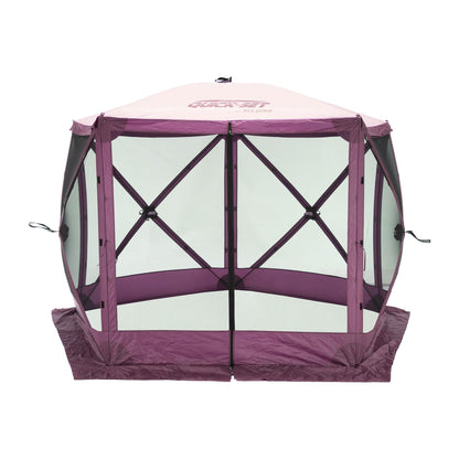 CLAM Quick Set Venture 9x9 Ft Shelter + CLAM Quick Set Tent, Plum (2 Pack)