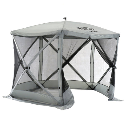 CLAM Quick Set Venture Canopy Shelter + CLAM Quick Set Screen, Gray (2 Pack)