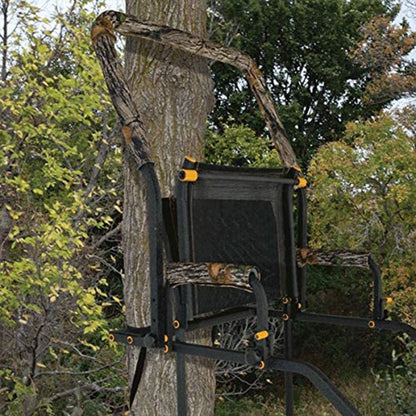 Muddy The Skybox 20 Foot 1 Person Hunting Deer Ladder Tree Stand, Black (2 Pack)