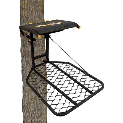 Muddy The Boss Wide Stance Hang On 1 Person Deer Hunting Tree Stand (2 Pack)