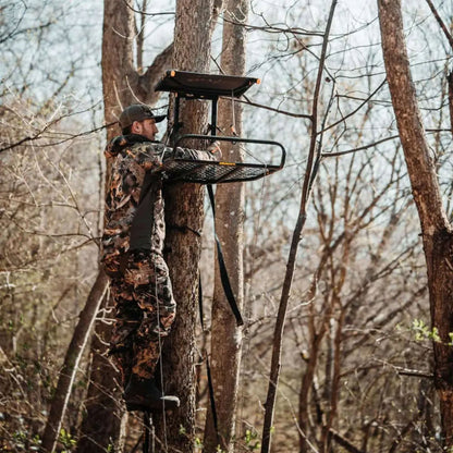 Muddy The Boss XL Wide Stance Hang On 1 Person Deer Hunting Tree Stand (2 Pack)