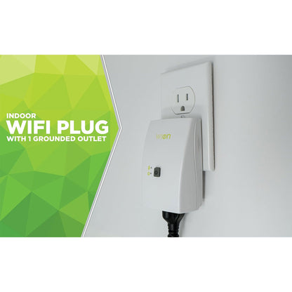 Wion 125V 60 Hertz WiFi Receptacle with Wireless Switch & Programmable Timer