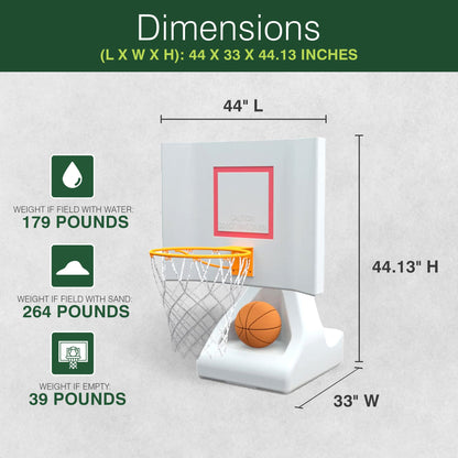 Good Ideas 15 Inch Pool Shot Rock the House Pool Freestanding Basketball Hoop