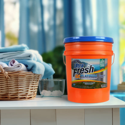 Ultra Fresh 6X Platinum 5 Gallon Laundry Detergent, Up to 640 Loads (5 Pack)