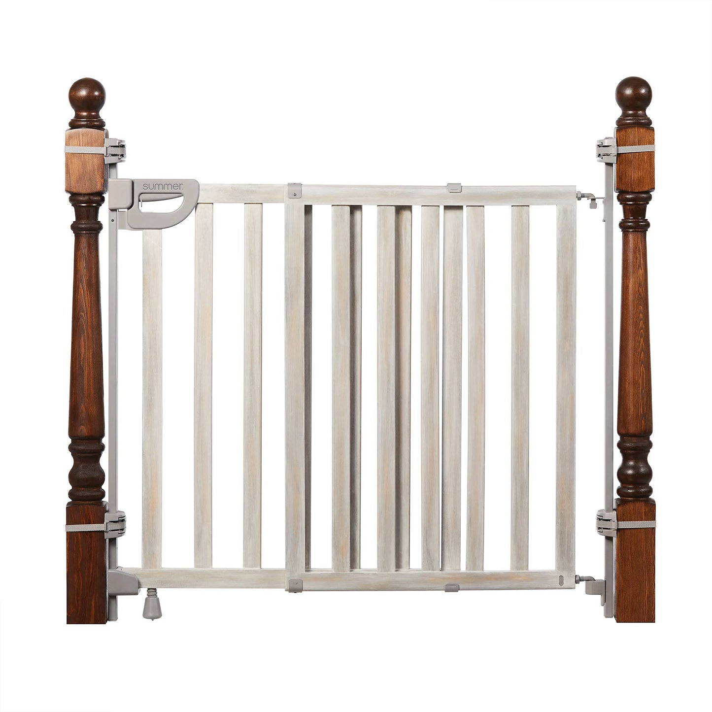 Summer Infant Banister and Stair Wood Safety Gate with Extra Wide Door Design