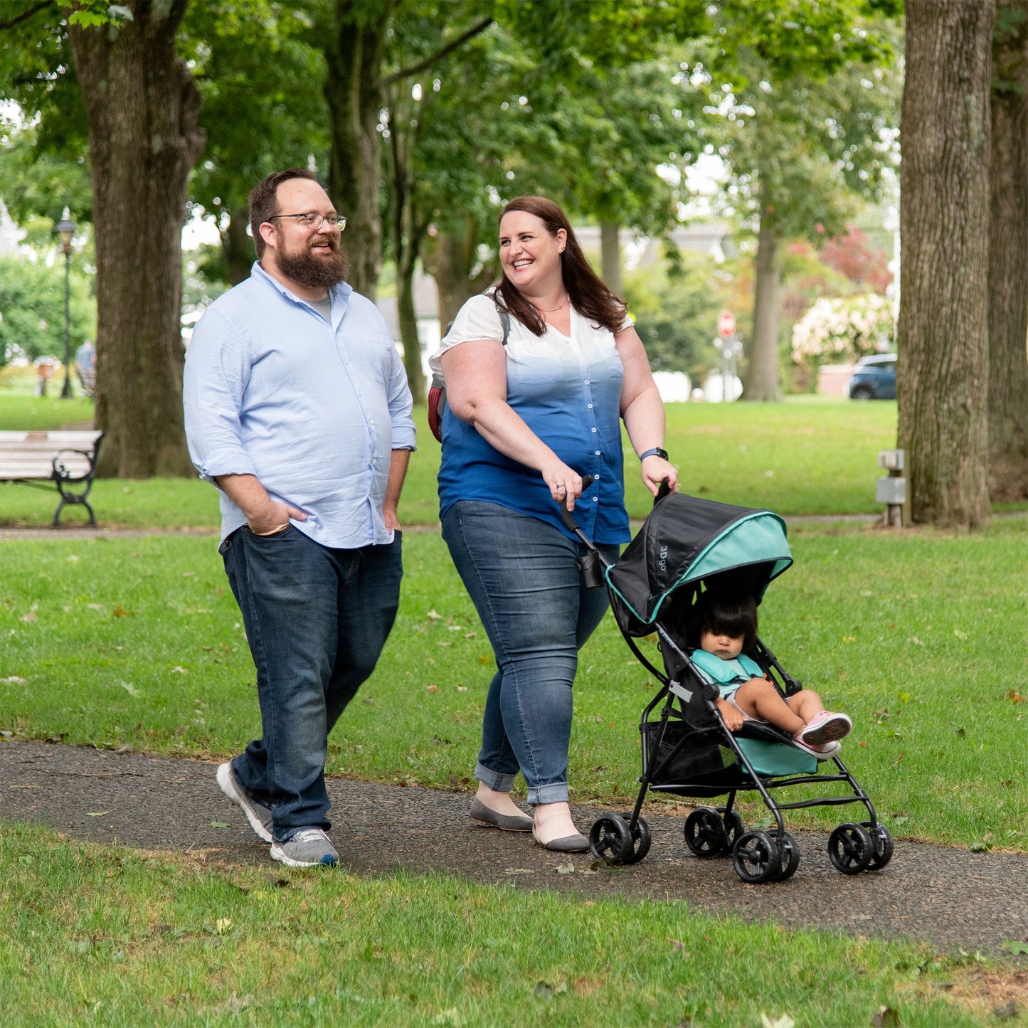 Summer Infant 3Dgo Lightweight Compact Fold Unisex Convenience Stroller, Black