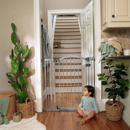 Summer Infant 38 Inch Extra Tall and Wide Pet and Baby Mounted Safety Gate, Gray