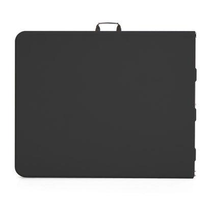 Plastic Development Group 6 Foot Indoor or Outdoor Folding Banquet Table, Black