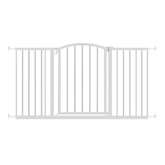 Ozzy & Kazoo 30 Inch Tall Wide Walk Through Dog Gate For Doorways and Stairways