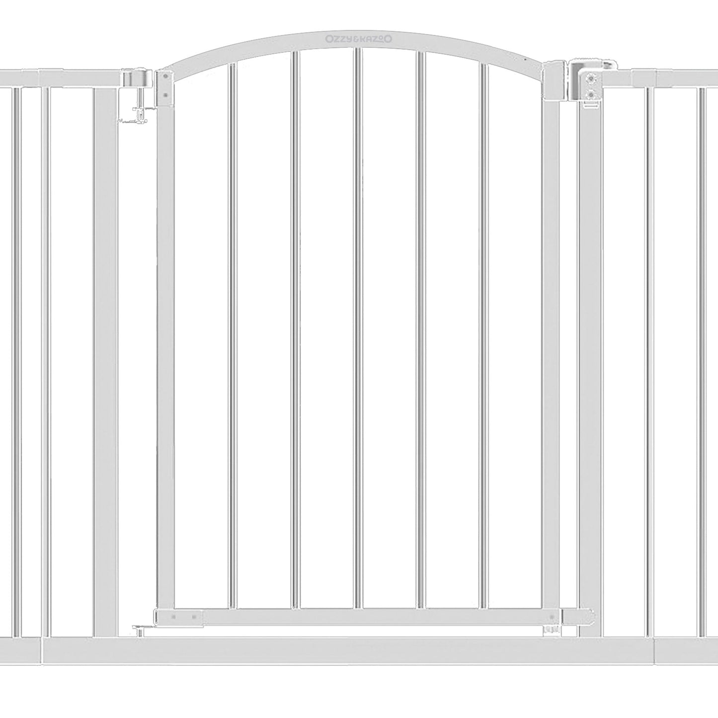 Ozzy & Kazoo 30 Inch Tall Wide Walk Through Dog Gate For Doorways and Stairways