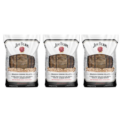 Ol' Hick Cooking Pellets Jim Beam Bourbon Barrel BBQ Grilling Pellets (3 Pack)