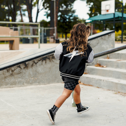 KIDS WATERPROOF LETTERMAN JACKET - OLD SCHOOL