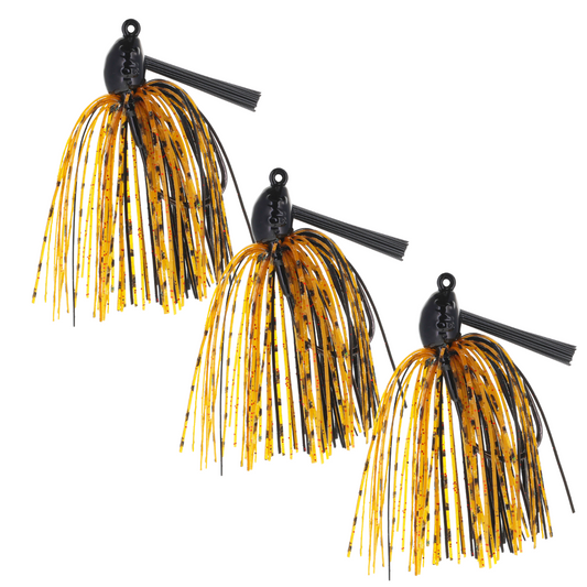 Reaction Tackle Lead Swim Jigs – Premium Weedless Bass Fishing Lures- 3 Pack