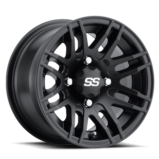 ITP SS 316 12x7 / 4x110 BP / 2+5 Offset Matte Black Wheel