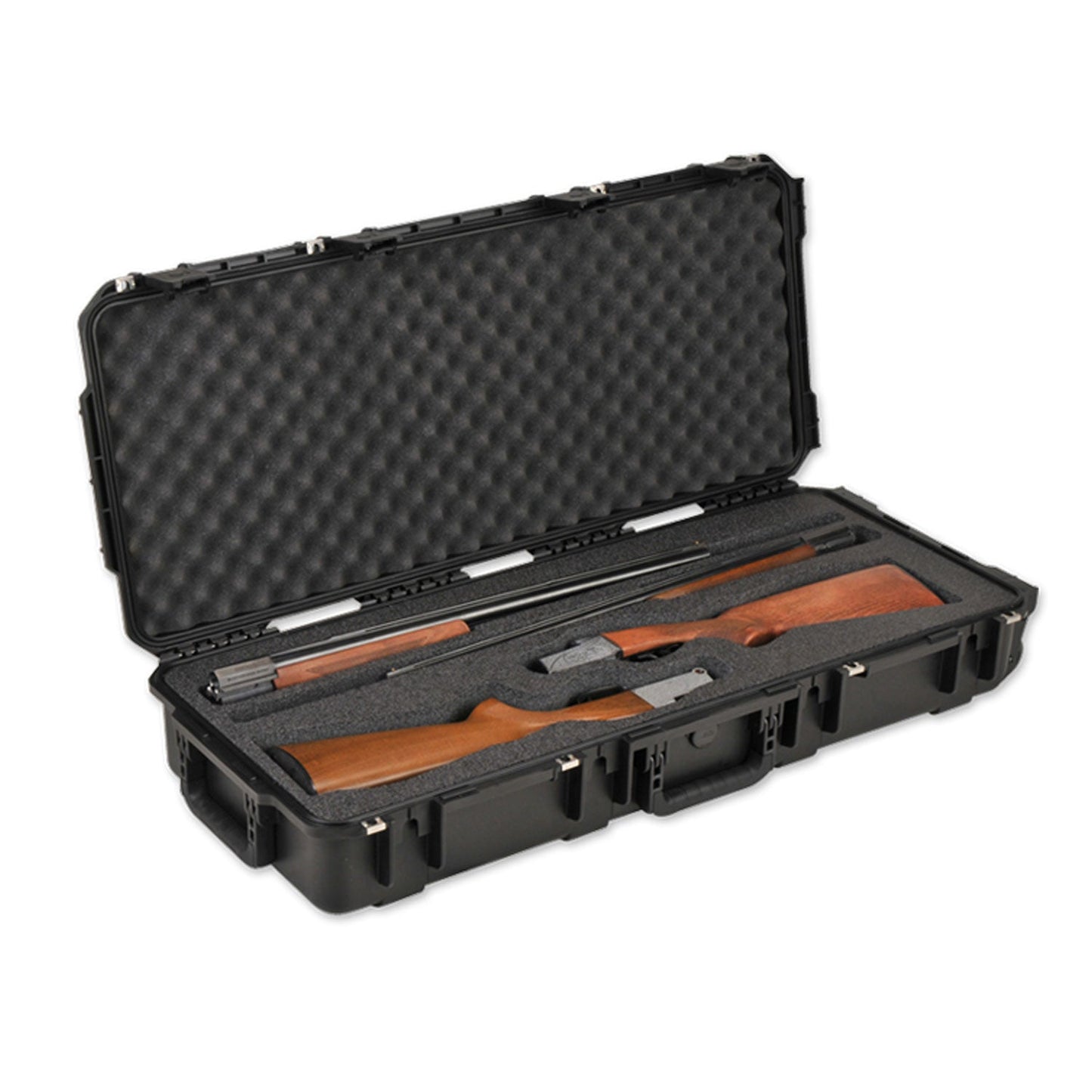 SKB Cases iSeries 3614 Hard Exterior Double Custom Breakdown Shotgun Case, Black