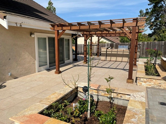 Outdoor Super Deck Redwood Pergola